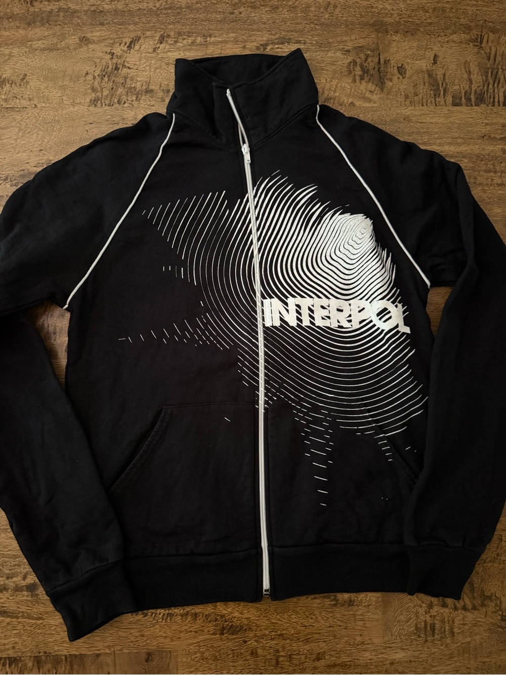 Vintage Interpol Black Zip-Up Track Jacket